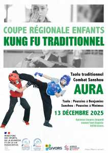 Lire la suite à propos de l’article Coupe Régionale Enfants KUNG FU Traditionnel (AMCX)- AURA
