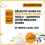 Lire la suite à propos de l’article Sélectif inter-régions Zone 3 : KUNG FU Taolu & Sanshou