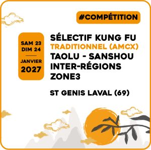 Lire la suite à propos de l’article Sélectif inter-régions Zone 3 : KUNG FU Taolu & Sanshou